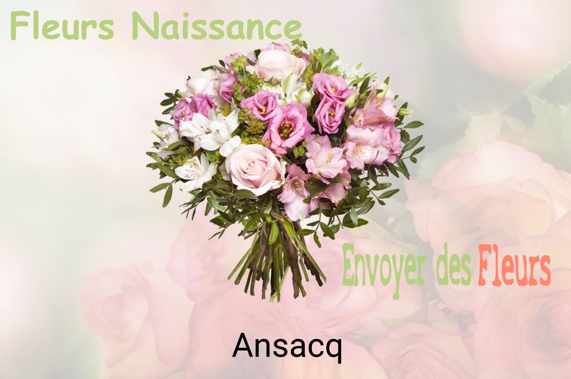 Bouquet de fleurs de naissance livré à Ansacq
